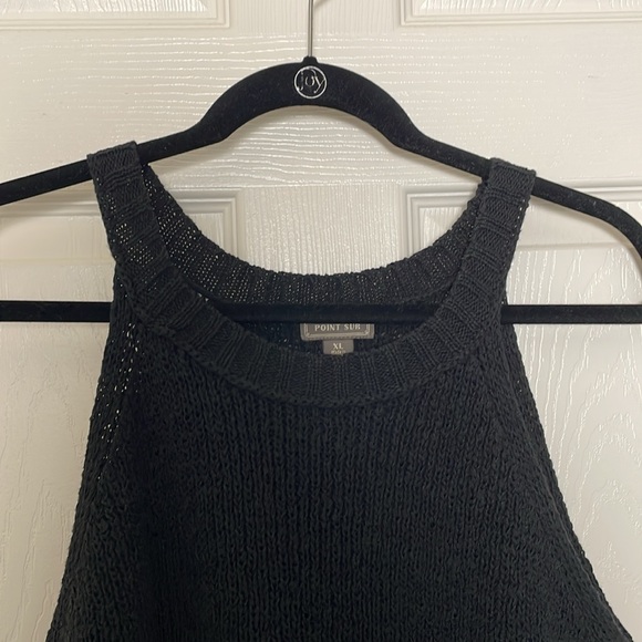 Point Sur: High Neck Sleeveless Sweater - Picture 4 of 11